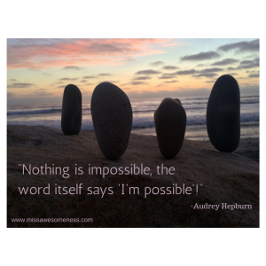 Nothing is impossible, the word itself (1)